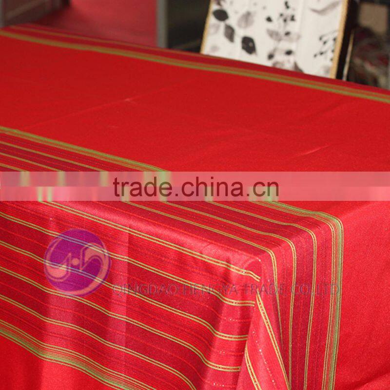 100% polyester jacquard dinning wedding table cloth