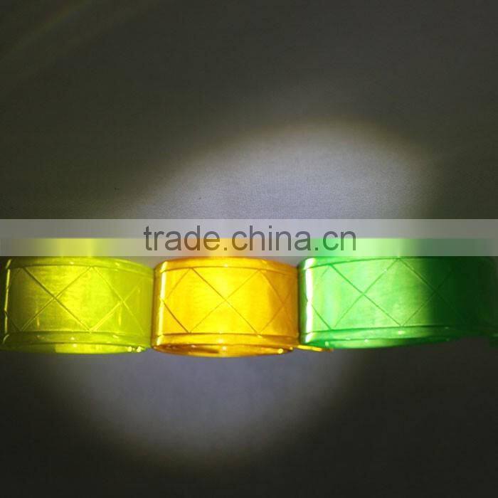 4CM Road sign reflective tape PVC & X pattern reflective strap