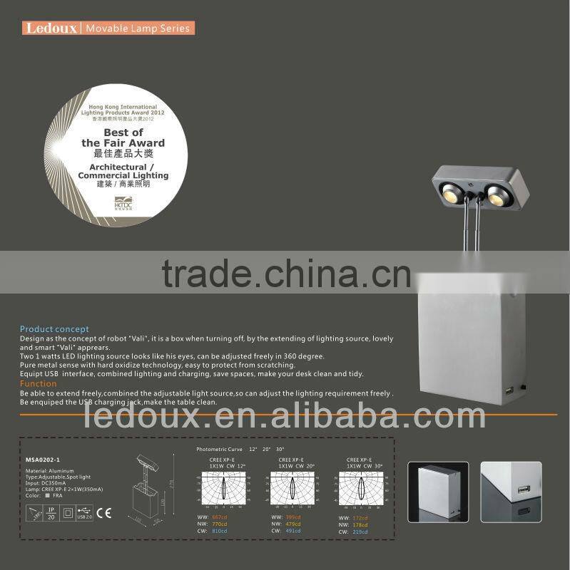 Modern COB ceiling LED light 9W square spot light downlight 360 degree adjustable