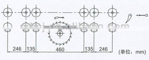 Woodworking Mult-blade Saw Machine