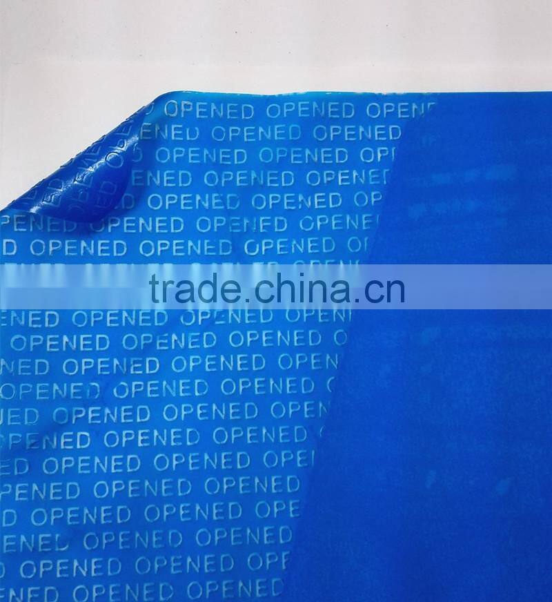 Temper evident security non residue seals