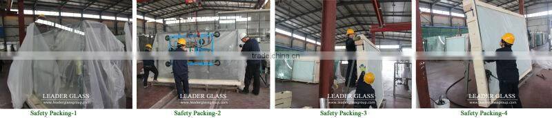 10mm Blue patterned glass