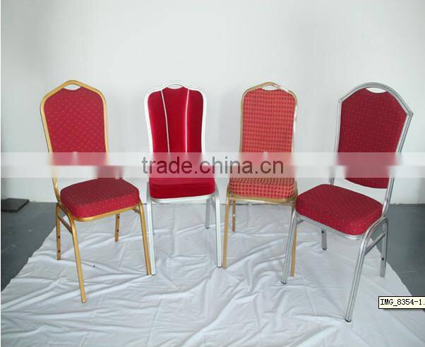 Wholesale reception used stack aluminum hotel banquet chair YC606