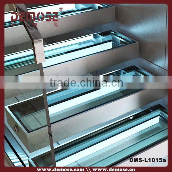 glass stair with led light