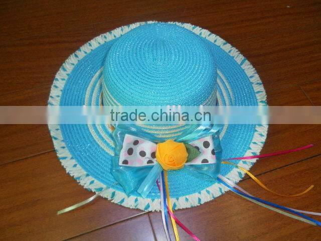 Factory latest straw hat children beach