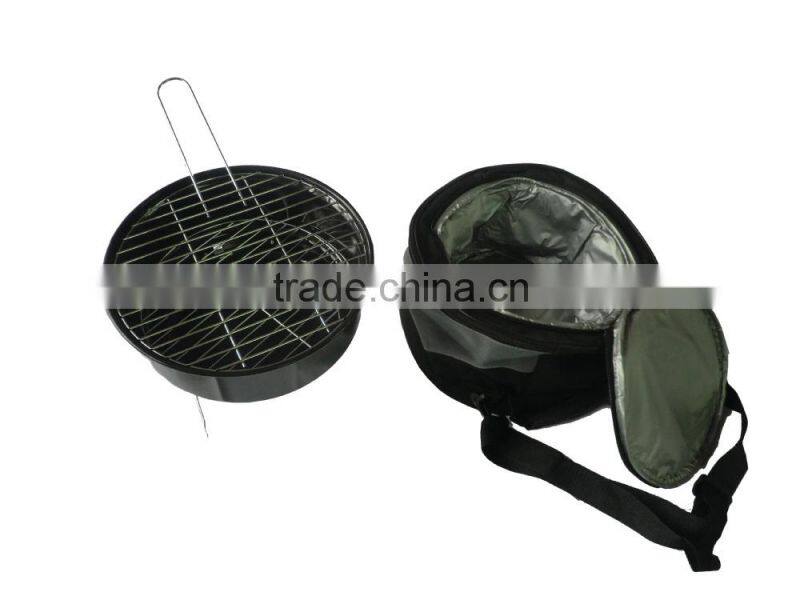High quality outdoor round backpack bbq grill
