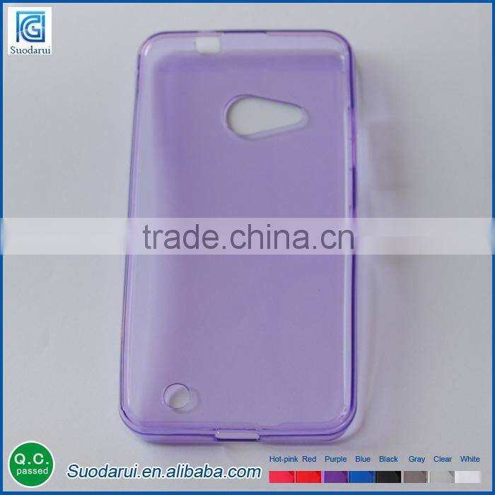 2015 New product tpu cover silicone transparent back case for microsoft nokia lumia 550