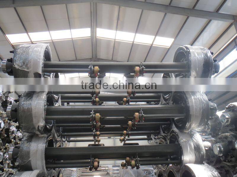 Trailer axle spare parts brake shoe, brake drum, lining