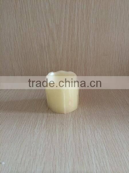 Wax Flameless LED Candles Melted Size: H 5cm dia 5cm - Silver
