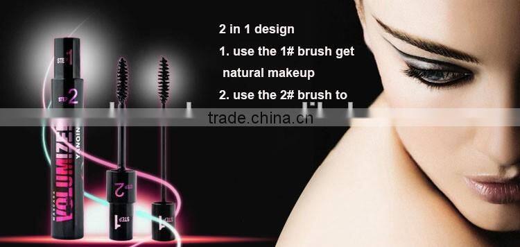 magic 2 in 1 brush volume mascara for longer and darker eyelash mascara tube