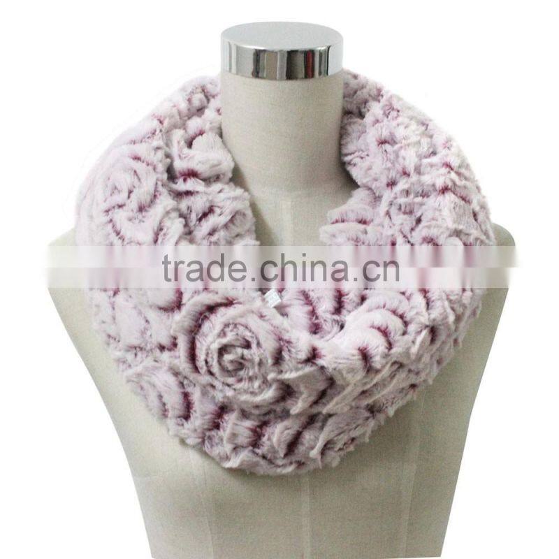 fashion winter best selling on sale round fake fur scarf