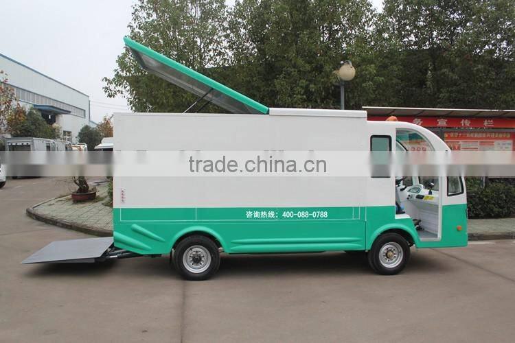 Newest electric mini van truck with platform for sale with CE certificate from China
