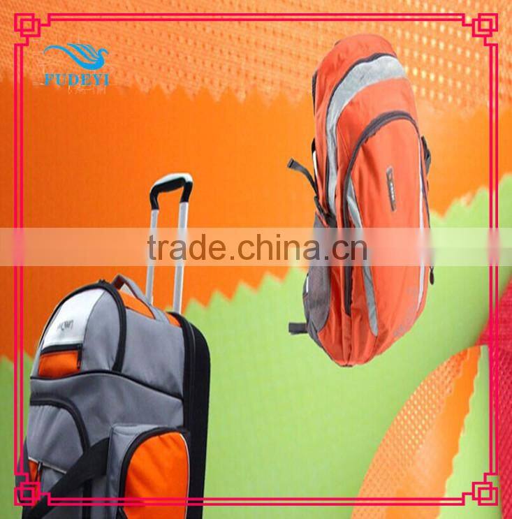 600D Hangzhou textile 100% polyester PU coated nylon fabric for bag sale
