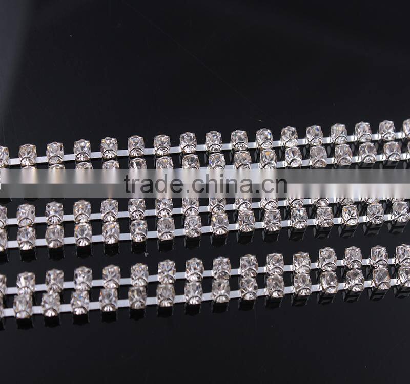 Colorful outlook whole sizes avalible crystal rhinestone cup chain