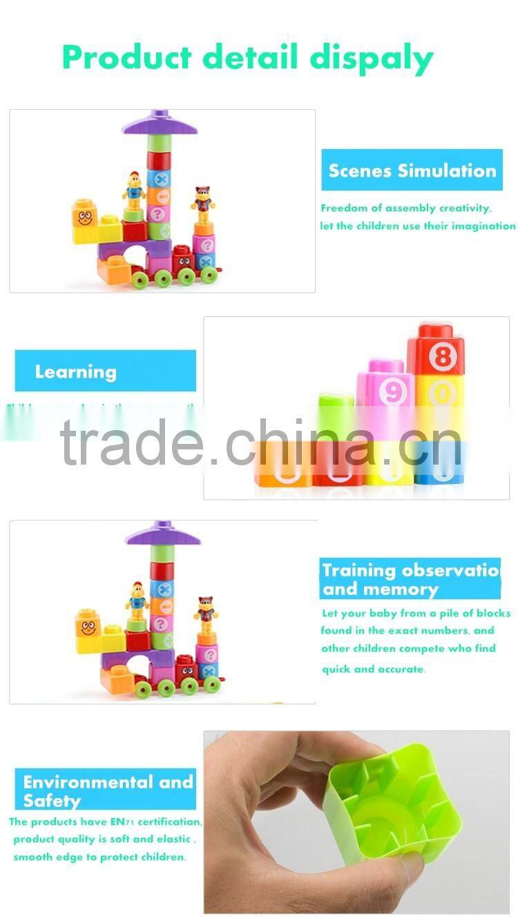 Funny Plstic Develop Creativity building block for children