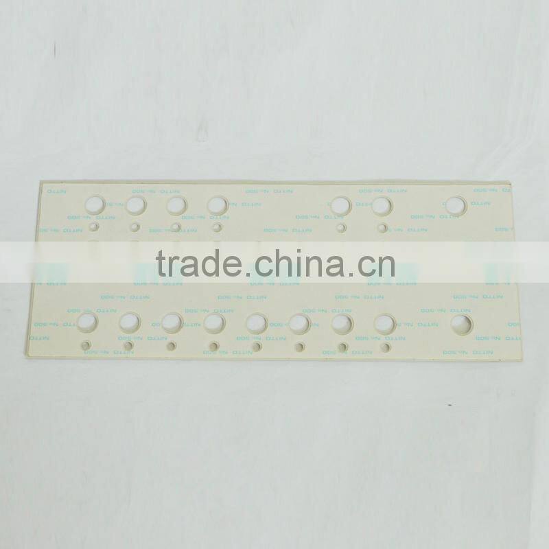 Printing PC Plastic panel with protective film on surface