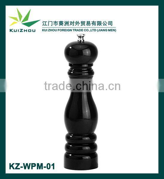 Wooden pepper mill