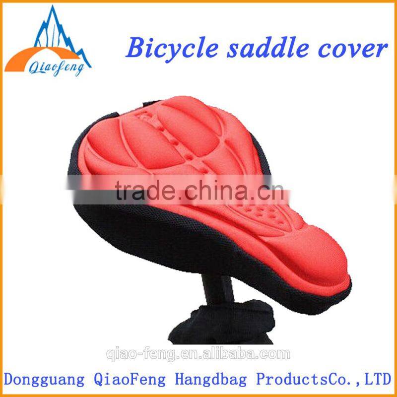 Custom Gel Silicone comfortable breathable bicycle seat cover / bike saddle pad