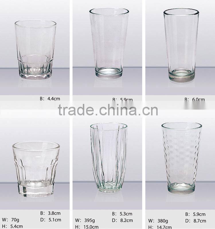 High quality customized strip glass cup/ tumbler