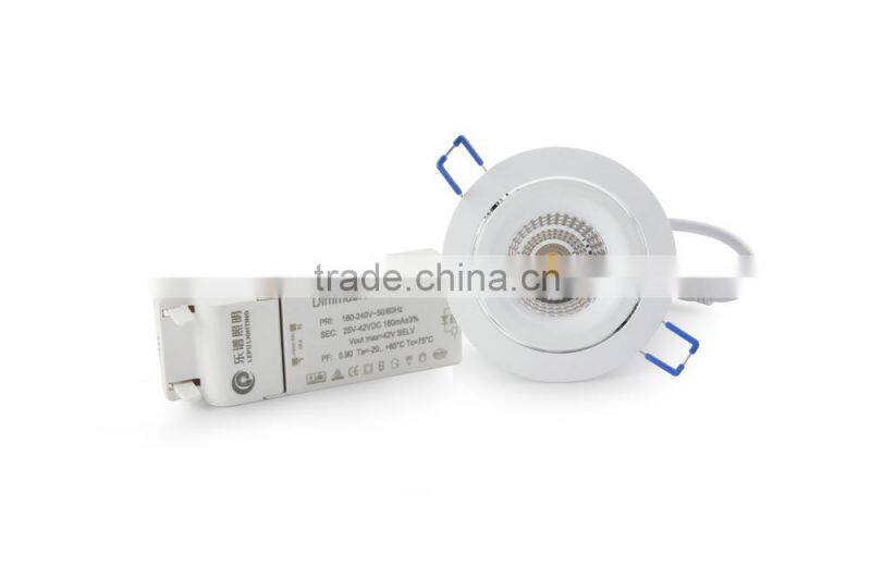 Specialized for Norway Market 83mm Cutout Dimmable COB LED Downlight 8W 13W