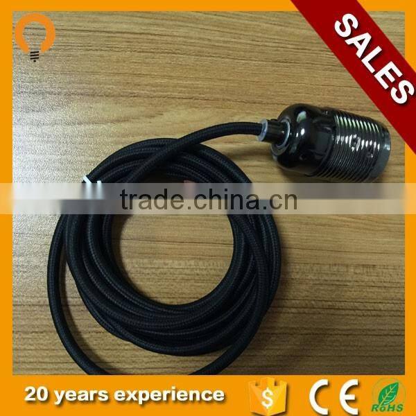 Plastic wire lamp holder,switch,european plug adaptor European plug line