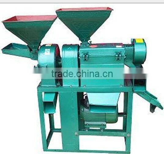 combined of rice milling and grain crusher machine