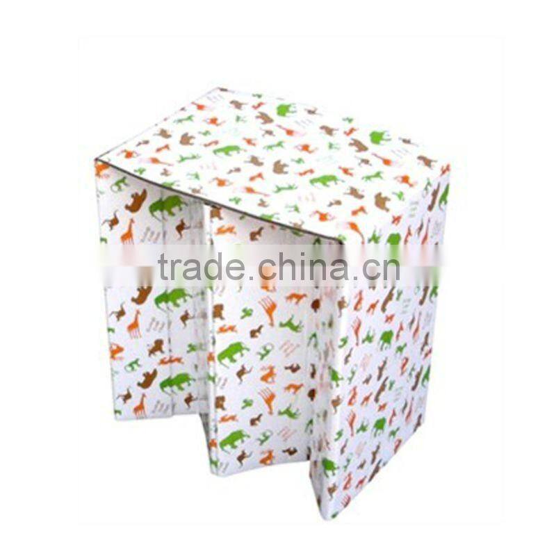Hot Sell coloful foldable paper living chair