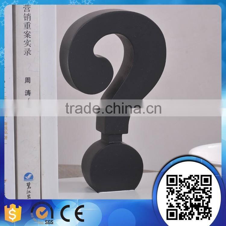 Modern home decor item resin punctuation design bookend