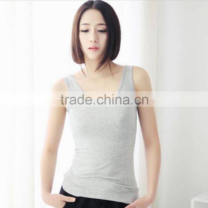 OEM Manufacturer wholesale bulk 100 cotton blank plain crop sexy ladies tank top