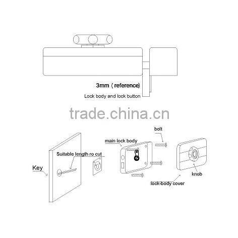 Double Cyclinder Electric RFID door lock