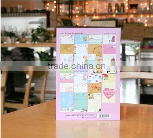 2014 hot sale writing letter pad