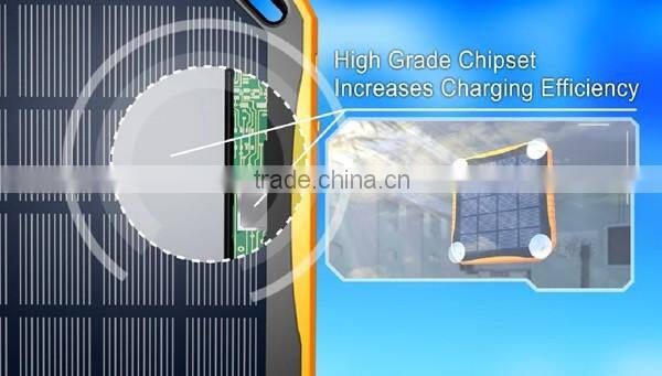 5600mah factory cheap portable solar power bank soalr charger