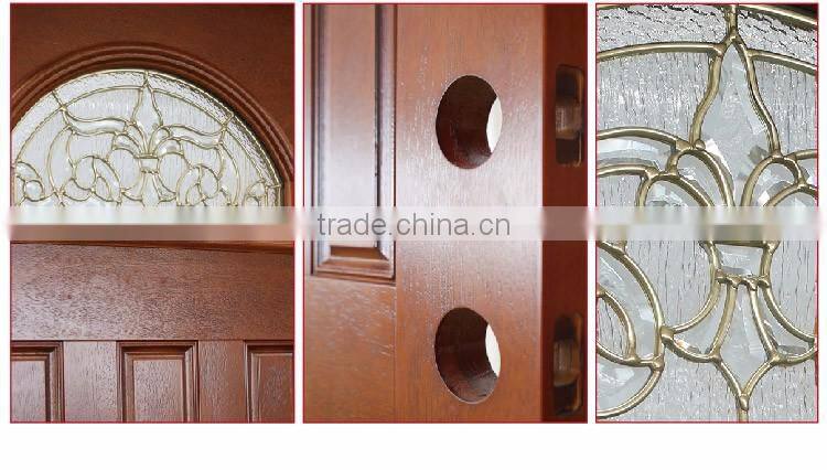 FRP GRP SMC door Fiberglass DOOR Woodgrain Texture door and door skin-double door-7 panels