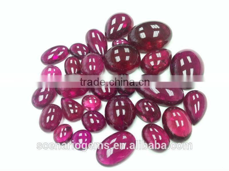#MMZZ Natural Multi-Shape Loose Gemstone Rubellite Cabochon