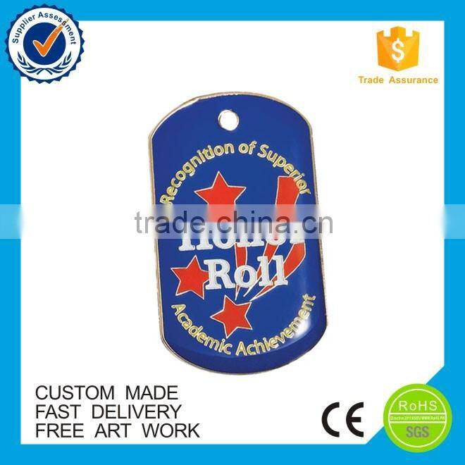 Custome engraved military blank dog tags