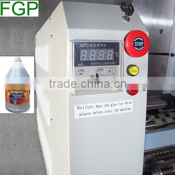 Hot melt glue metal, plastic, glass container labeling machine