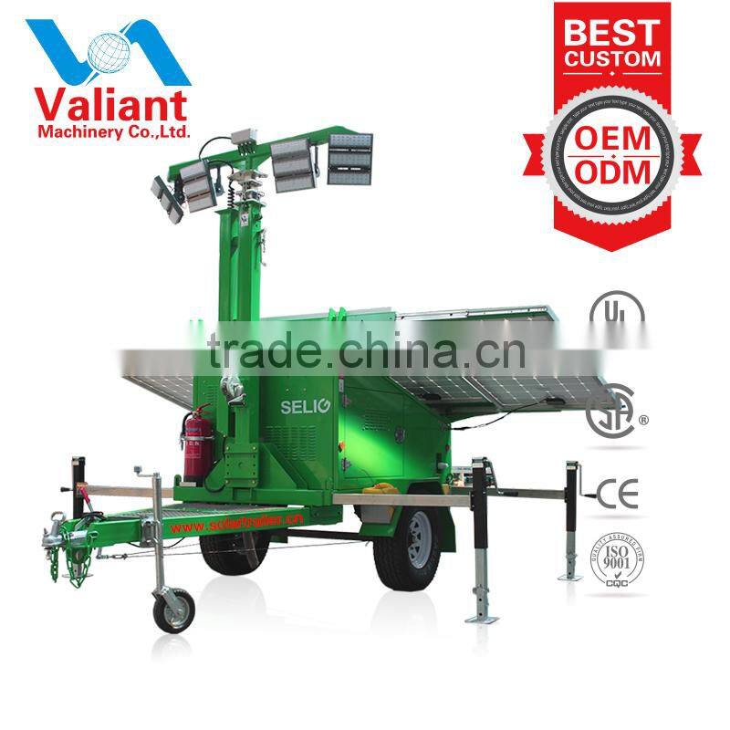 High lumen efficacy generator lights rental for night lighting