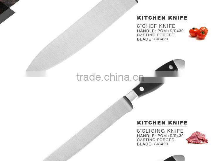 forged pom handle steak knife set