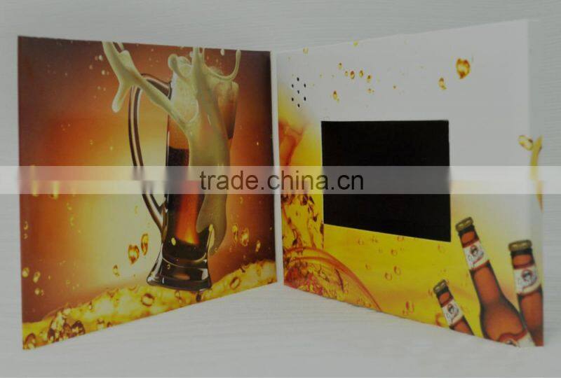 Customize 2.8/4.3/5.0/7.0/10.1hot sale video lcd promotional catalogue