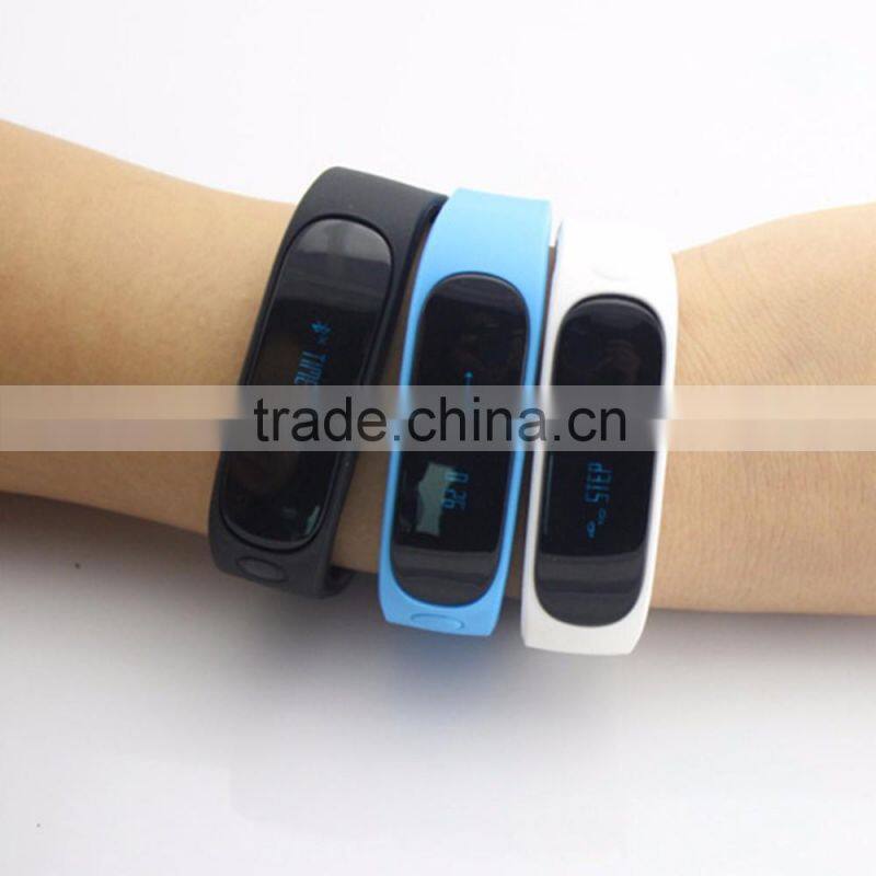New Smart Wristband E02 digital watch for Iphone Android phone Smart Bracelet Call Remind Pedometer FitnessTracker Women Watch