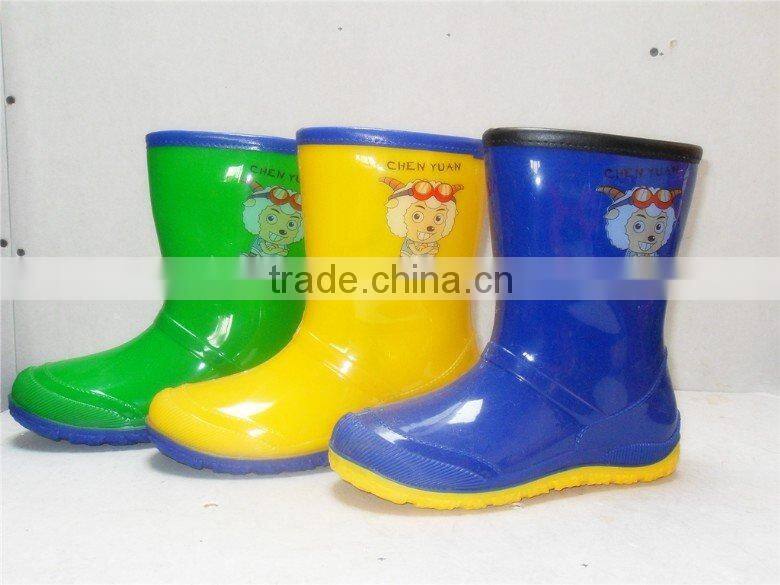 Children Red rain boots Cute jelly rain boots