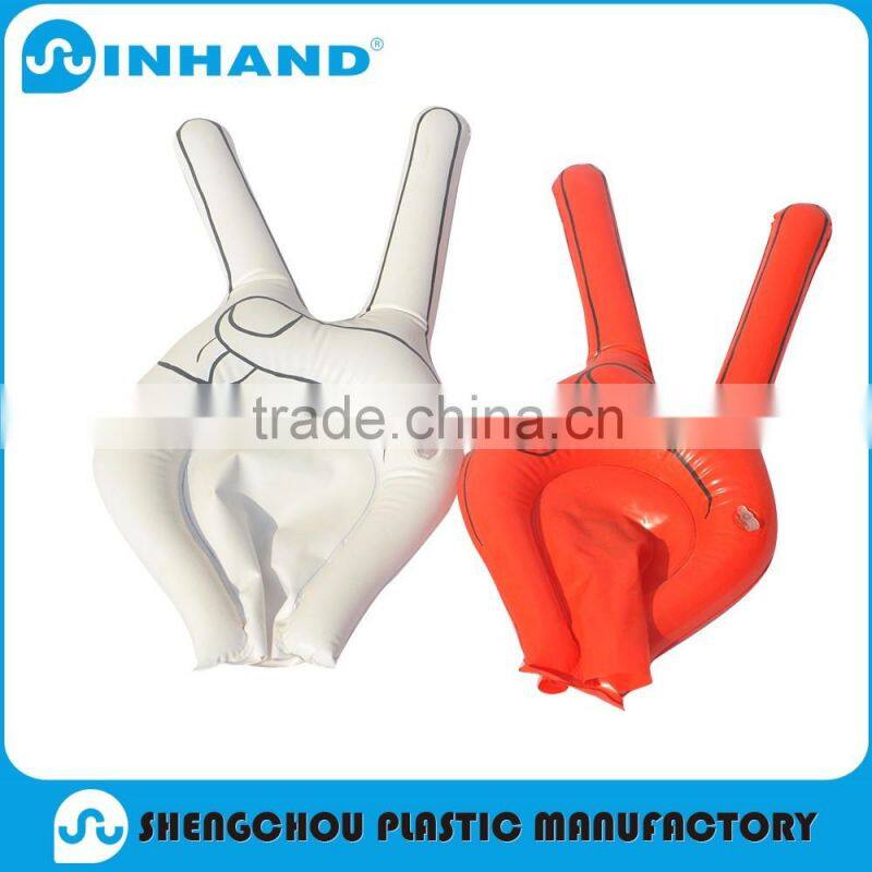 2016Manufacturers selling EN71-1-2-3 Eco-friendly PVC Inflatable yellow hand/giant inflatable hand/inflatable middle finger hand