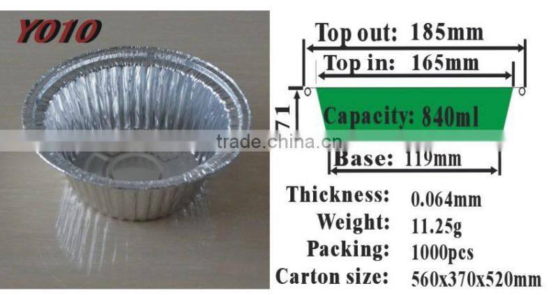aluminium foil bowls Y010