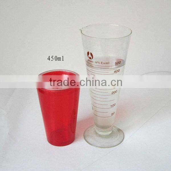 Plastic cup with lid and straw