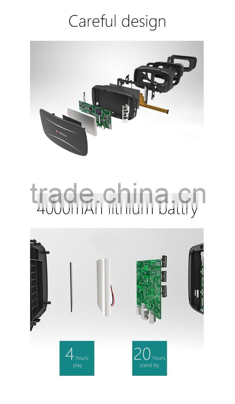 2017 High quality 3d vr headset all in one virtual reality glasses android