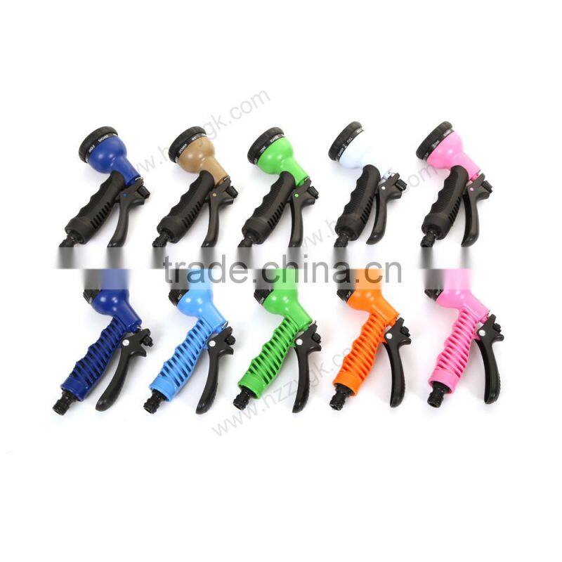 China High Pressure 7 Pattern Expandable Garden Hose Plastic Spray Gun/ Spray Nozzle / Water Jet