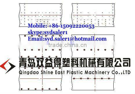PP PE LDPE Plastic woven sack punching machine