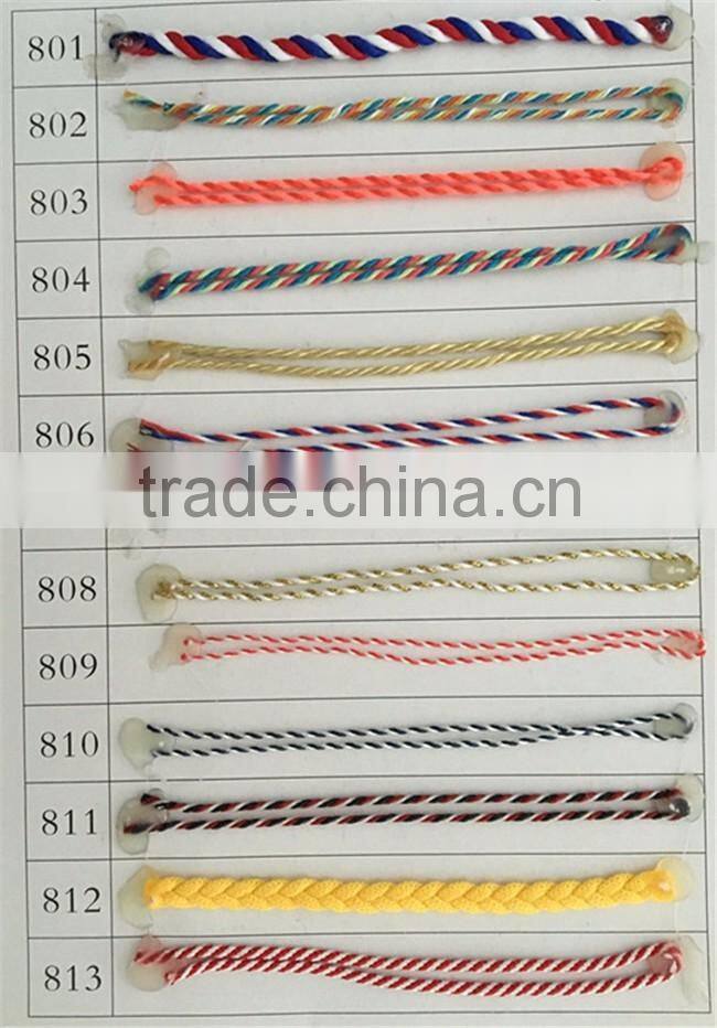 Wholesale High Quality 1mm Polyester Double-Color Twist Rope