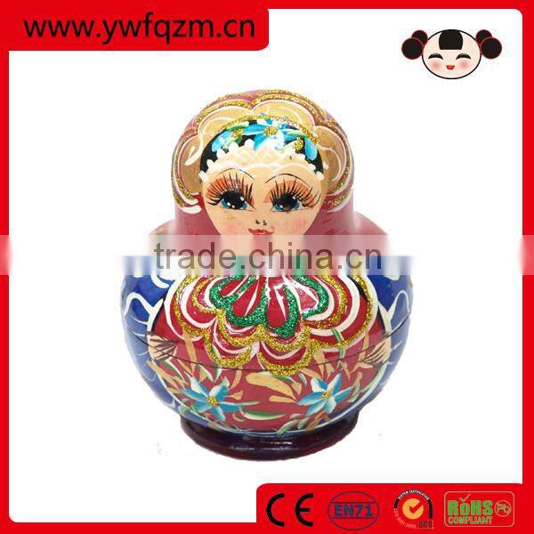 face 3d dolls traditional matryoshka doll for children games