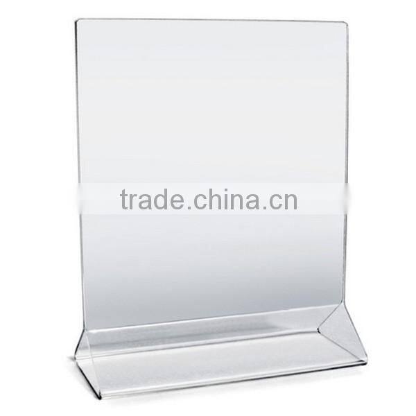 Simple A4 size acrylic table menu holder